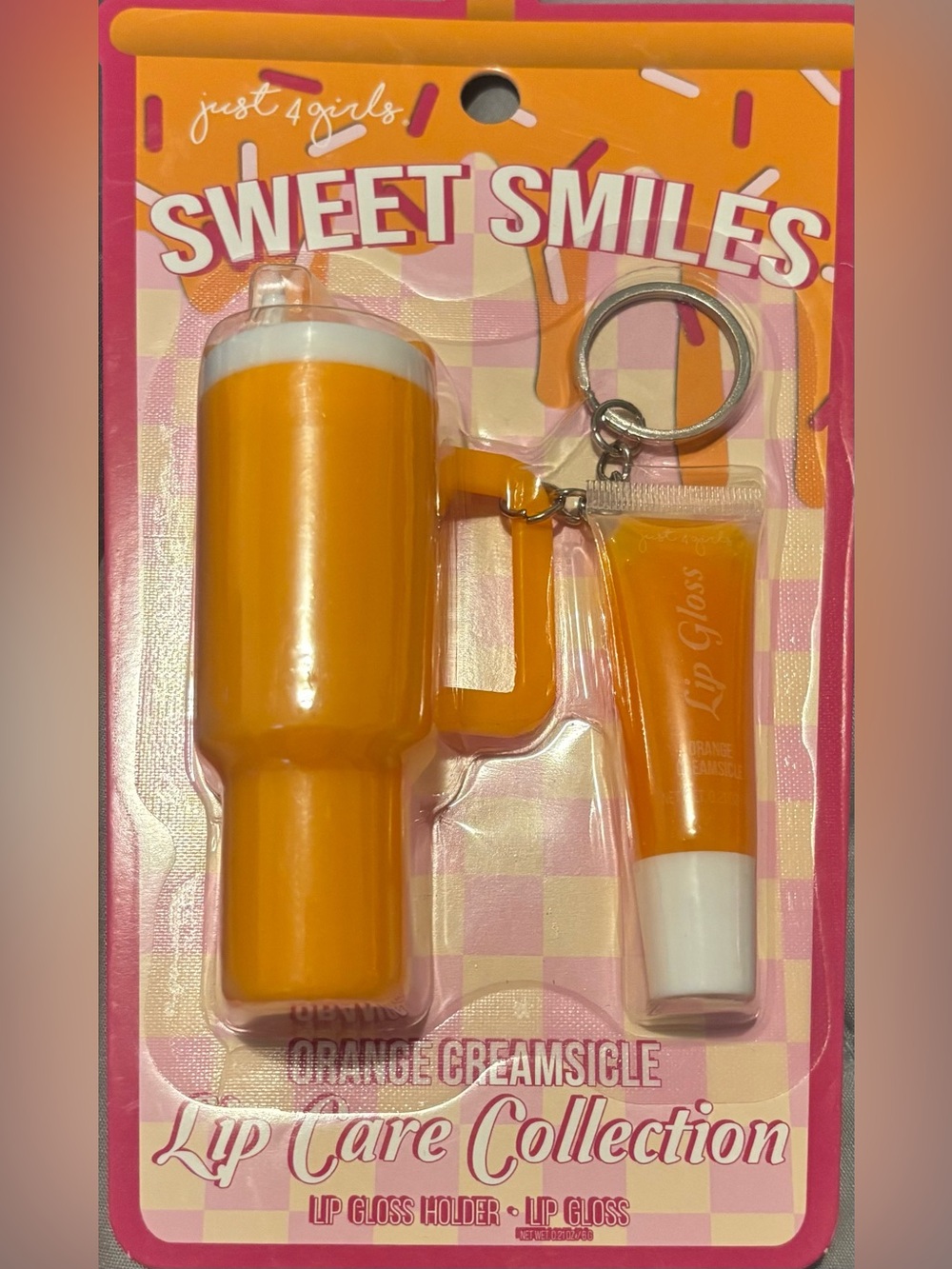 Sweet Smiles Orange Creamsicle Lip Care Keychain
